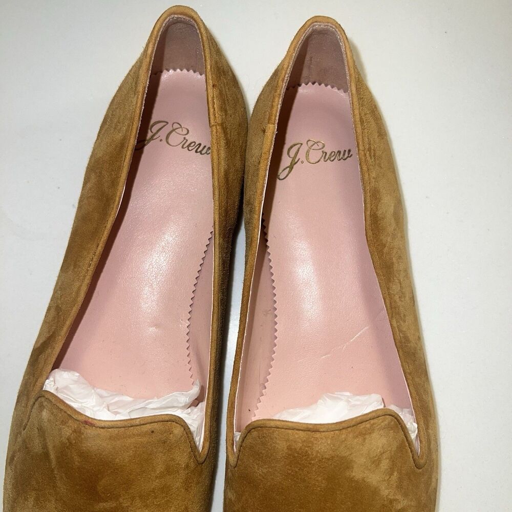 J. Crew Women’s Smoking Slipper Loafer Roasted Cider Gold Mustard Size 7 H5523 - Picture 6 of 12